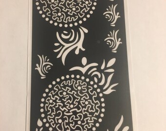 1 Reusable Henna Stencil Henna Tattoo #S205 FREE SHIP !!