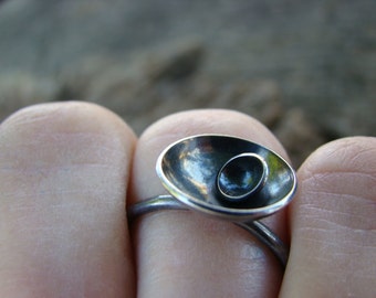 Sterling Silver Satellite Ring #047