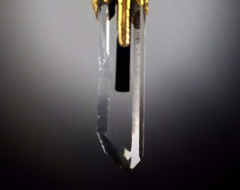 Quartz Aquamarine Tourmaline Pendant