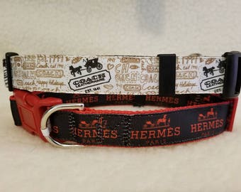 Designer Inspired Handmade Dog Collar 1 Inch Wide Large Only 1 Each