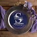 Monogrammed Charger Insert, Any Size ROUND MENU, Charger Menu, Reception Menu Cards - Free Domestic Shipping!
