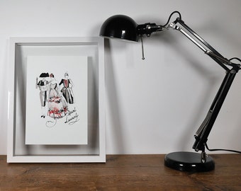 Yves Saint Laurent fashion print