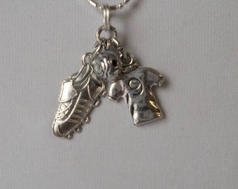 Necklace with mixed - Football