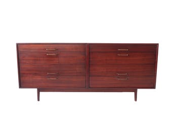 Vintage Mid Century Modern 8 Drawer Dresser by Jens Risom