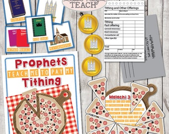 LDS May 2018 Sharing Times Week 3: "Prophets teach me to pay tithing" Lesson Packet & Activity Ideas