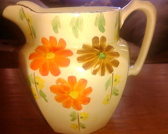 Vintage Porcelain Hand Painted Craft Pitcher Pot Londsdale Price Bros England