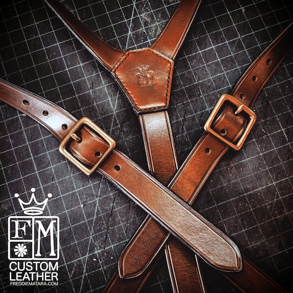 Leather suspenders hand built for YOU in New York by Freddie Matara