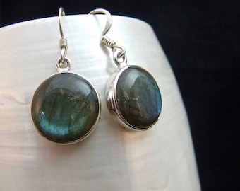 Labradorite Sterling Silver Earrings
