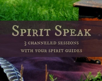 Spirit Speak - Three Channeled Sessions with Your Spirit Guides - Recorded Call Digital File