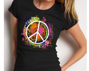 Peace shirt, peace sign shirt, hippie shirt, peace love shirt, peace symbol shirt, peace sign gifts