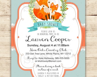 Fox baby shower | Etsy