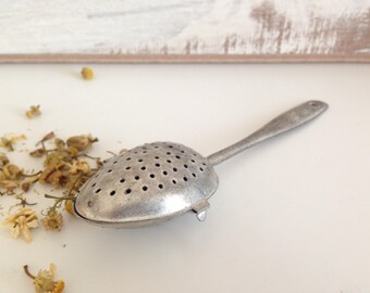 Vintage Tea Strainer - Spoon tea strainer - Vintage Tea Strainer Spoon - Antique Tea Strainer - Strainer Spoon