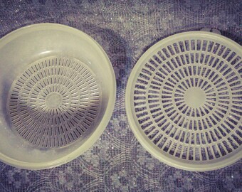 Tupperware 1830 FRUIT Strainer Collectible PreOwned Excellent Conditionfor Uses or Collecting