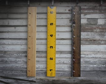 Growth Chart Vinyl Decal, Ruler, Tape Measurer, Kids