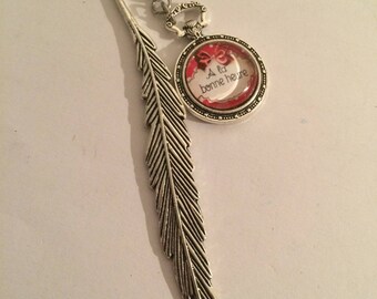 Silver "time" bookmark