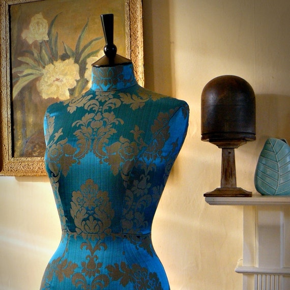 Interior Design Mannequin Damask Corset Laced Home Decor
