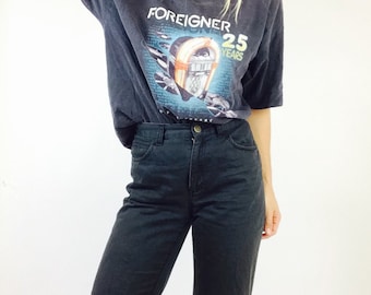 Vintage foreigner shirt vintage foreigner t shirt foreigner 25th anniversary T mens vintage T shirt mens L T shirt vintage graphic T vintage