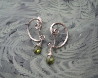 contemporary style spiral form earrings