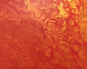 8"x10" Fluid Acrylic Abstract Painting