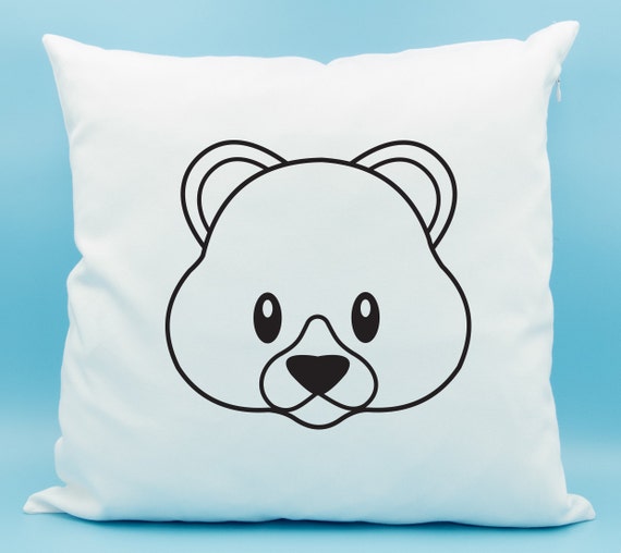 teddy bear emoji pillow teddy bear emoji cushion bear face