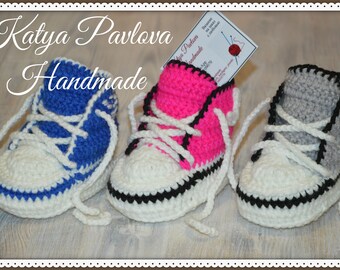 knitted baby converse sneakers
