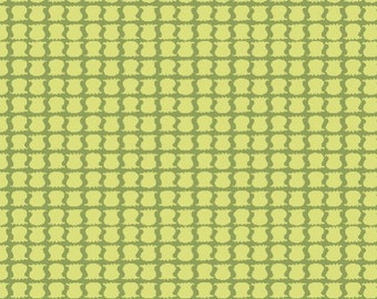 Sale,Monalua, Organic Cotton Fabric, Meadow in Little Lillies, by the yard