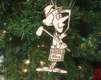 Golfer 3 Personalized Christmas Ornament