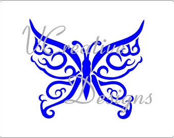 576 Lacy Butterfly stencil