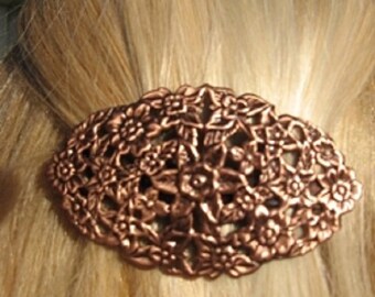 Copper Hair Barrette #4046C