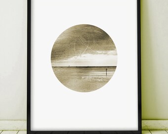 Wall Art Printable, Printable Photography, Sepia Prints, Printable Art, Vintage Art, Sea Print, Ocean Print, Cloud Print,Boat Print,Wall Art