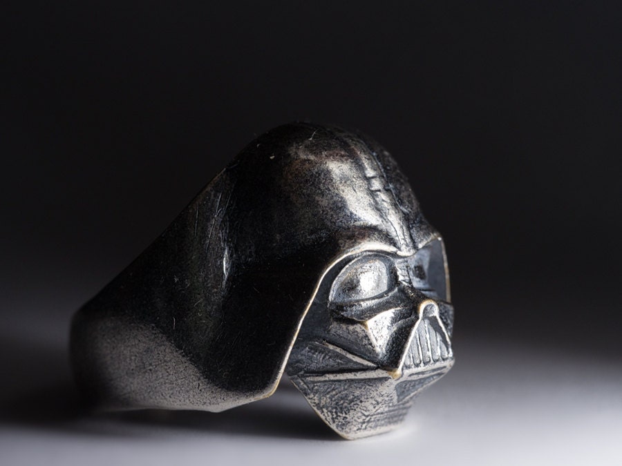 Darth Vader Ring Star Wars silver-plated brass selectable