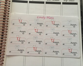 Medical Appointment planner stickers