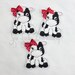 Cow felties - Cow with bow felties - pre-cut feltie - Wholesale felties - hair bow centers - hair bow supplies - bow centers