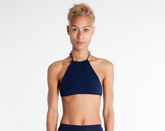 Classic Swim Halter Top - In The Navy
