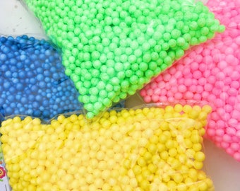 Large Foam Beads Pack NOW 7 COLOURS Rainbow!