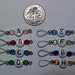 Multi-Colored Letter Stitch Markers For Sock Knitters - US 5 - Item 250