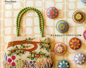 Cut Felt and Embroidery Bag n Accessories - Japanese Craft Book