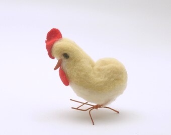 Vintage Easter Decoration Spun Cotton Rooster