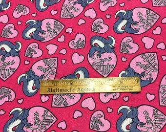 LOVE STINKS-Skunk Print Fabric - TOO Cute!
