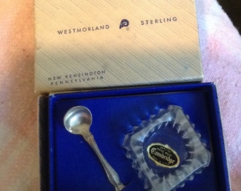 George and Martha Salt Spoon & Bowl