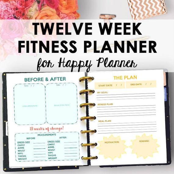 Happy Planner Fitness Journal and Weight Loss Planner for