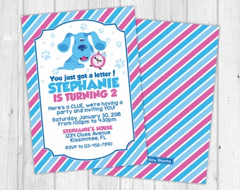 Blue's Clues Birthday Invitation