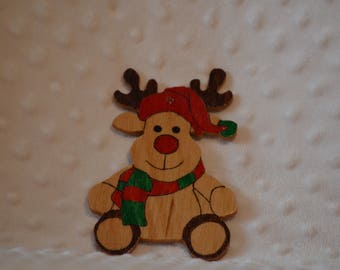 Christmas Tree Ornaments, Personalised Decorations, Christmas Decorations, Set of Five,Wooden Decorations
