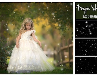 Fairy Magic Shine Overlays, Glitter Effect Photo Overlays, Fairy Dust Frame, Magic Shine, Fairy dust effect, Glitter Overlay, Fireflies