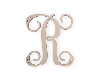script letter etsy cursive wooden letter