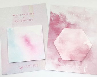 Beautiful Watercolour Sticky Notes