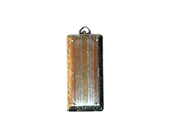 Antique Gold Plated Sterling Silver Stamp Case Locket
