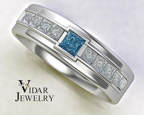 mens blue diamond wedding bands wedding decor ideas