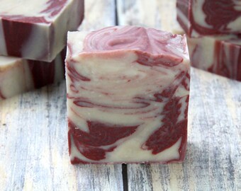 Pomegranate Goat Milk Soap | Artisan Goat Milk Soap | Goat Milk Soap | Pomegranate Scented Soap | Gift for Her | Organic Soap
