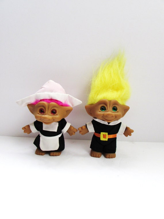 ace novelty pilgrim thanksgiving treasure troll dolls 5